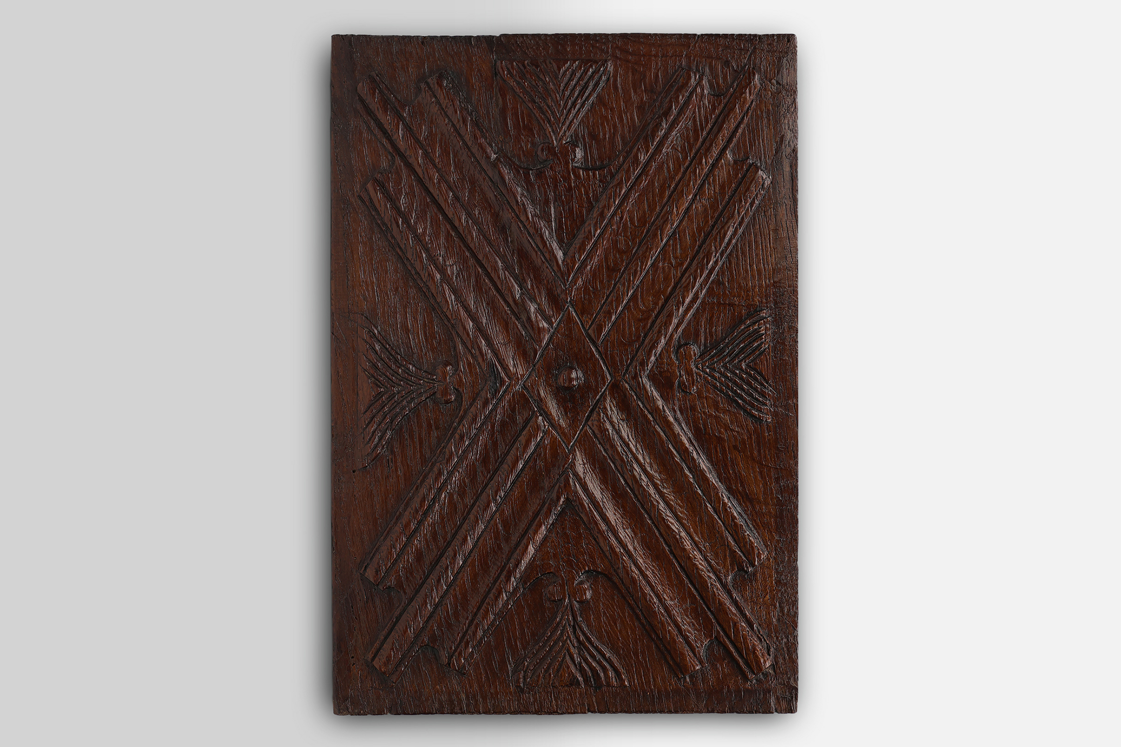 Set of 6 Gothic sculpted oak panels from the 16th century, Belgiumthumbnail